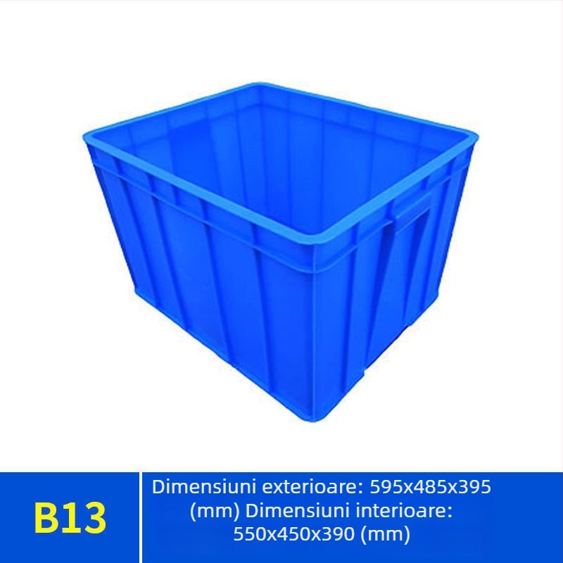 Cutie de depozitare cu capac Paiku — plastic PE, rezistentă, pereți de 2 mm, capacitate de încărcare 300, greutate 1,62 kg