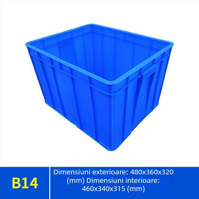 Cutie de depozitare cu capac Paiku — plastic PE, rezistentă, pereți de 2 mm, capacitate de încărcare 300, greutate 1,62 kg