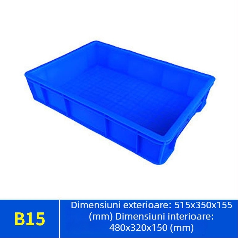 Cutie de depozitare cu capac Paiku — plastic PE, rezistentă, pereți de 2 mm, capacitate de încărcare 300, greutate 1,62 kg