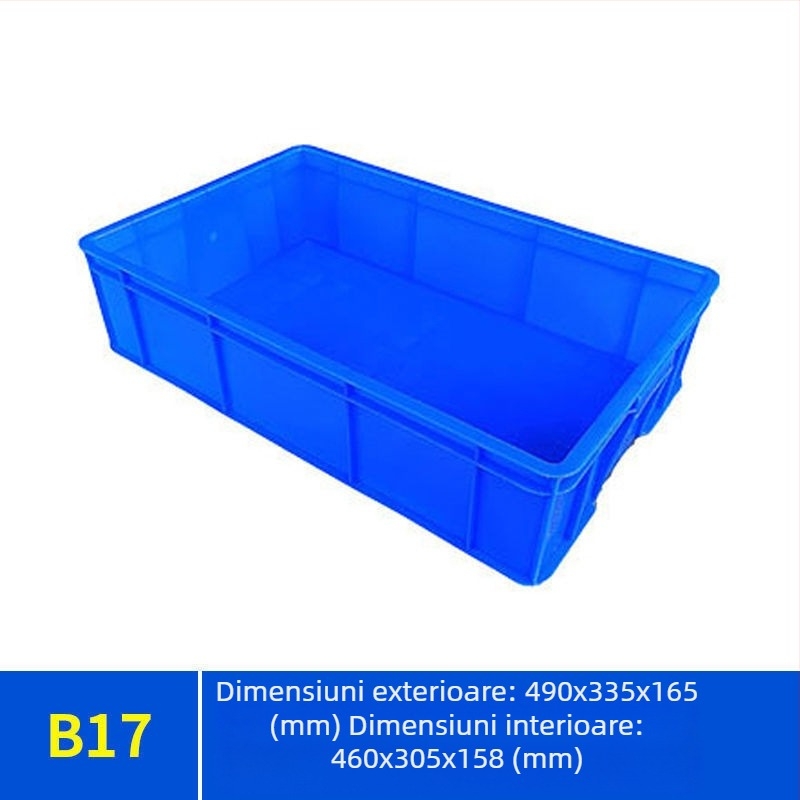 Cutie de depozitare cu capac Paiku — plastic PE, rezistentă, pereți de 2 mm, capacitate de încărcare 300, greutate 1,62 kg