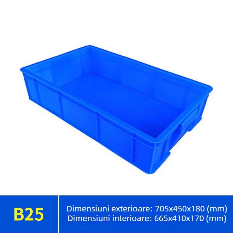 Cutie de depozitare cu capac Paiku — plastic PE, rezistentă, pereți de 2 mm, capacitate de încărcare 300, greutate 1,62 kg