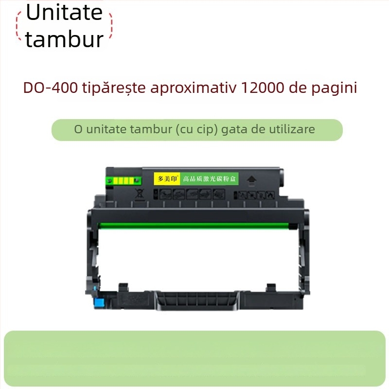 Casetă de toner pentru imprimante cu laser — Duomei Printing; compatibilă cu P3010D/P3010DW/P3300DN/P3300DW/P3320D/M6700D/M6700; randament 1.5K/3K/6K/12K pagini; modele originale TO-400/TO-400H/TO-400X/DO-400.