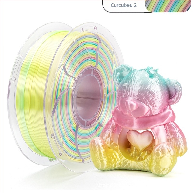 Filament PLA pentru imprimare 3D – secțiune circulară, aspect gradient mătăsos, densitate standard – Toksen 3d