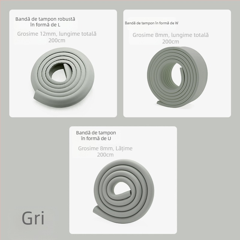 Bandă de protecție a marginii mesei pentru bebeluți și copii, lărgită și groasă; marca Qian Cloud; 100 bucăți; fără import