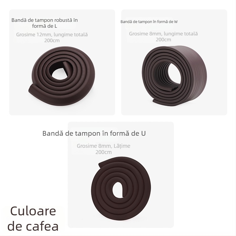 Bandă de protecție a marginii mesei pentru bebeluți și copii, lărgită și groasă; marca Qian Cloud; 100 bucăți; fără import