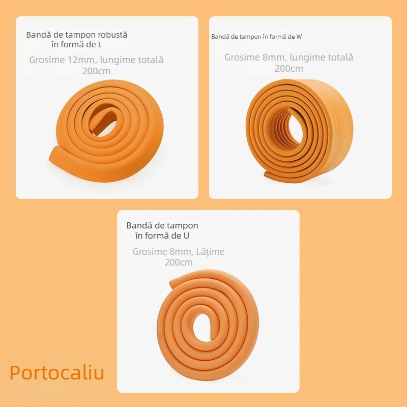 Bandă de protecție a marginii mesei pentru bebeluți și copii, lărgită și groasă; marca Qian Cloud; 100 bucăți; fără import