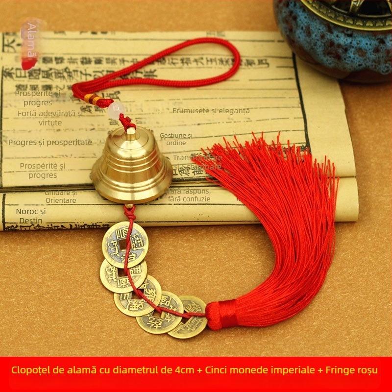 Clopot de vânt din cupru – decor suspendat, stil chinezesc, pentru casă, uz general și temple