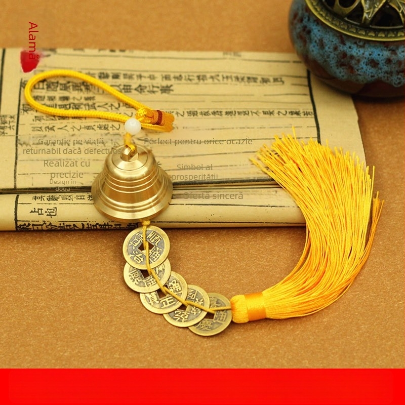 Clopot de vânt din cupru – decor suspendat, stil chinezesc, pentru casă, uz general și temple