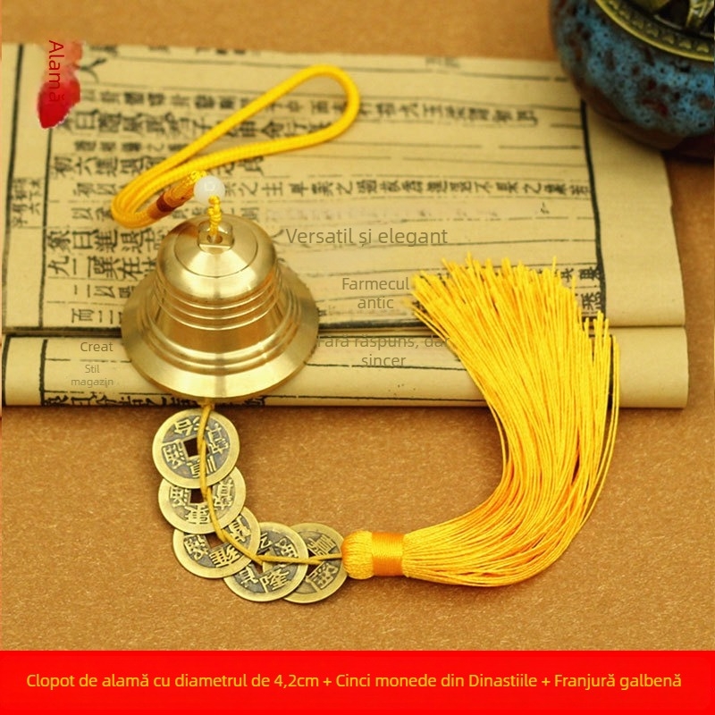 Clopot de vânt din cupru – decor suspendat, stil chinezesc, pentru casă, uz general și temple