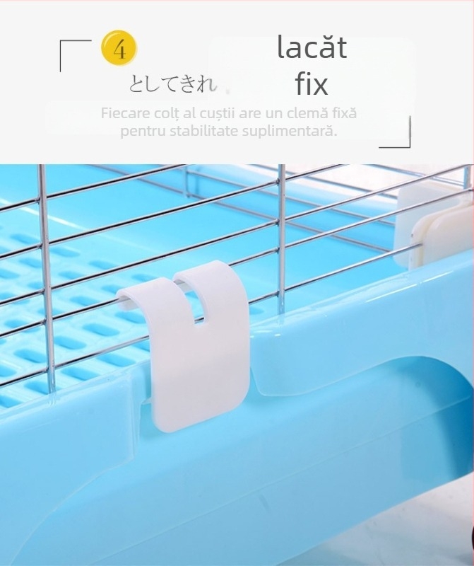 Cușcă pentru iepuri, design tip sertar, din oțel inoxidabil, brand Pat, origine Taizhou Zhejiang, potrivit pentru hamsteri