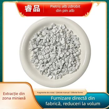 Pietriș cristal din pin alb pentru aromaterapie, acvariu și peisaje decorative, stil modern minimalist