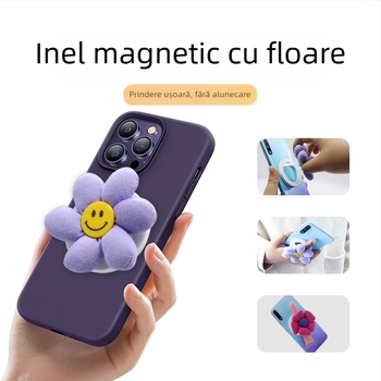 Accesorii pentru husă de telefon – inel magnetic, pandantiv DIY din pluș, silicon, personalizabil, stil general