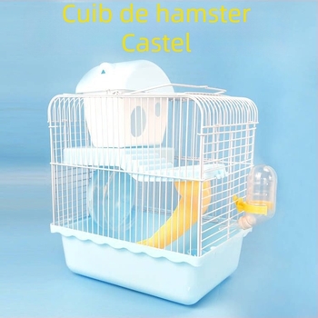 Cușcă pentru hamster din plastic, cu tavă, fabricată local