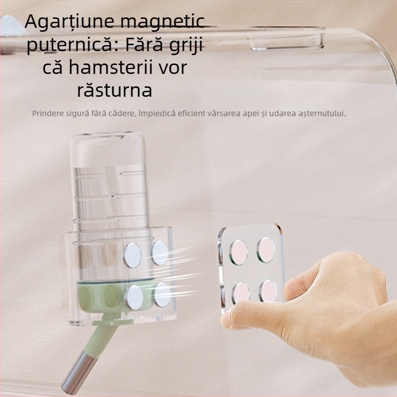 Suport acrilic magnetic pentru sticla de apă pentru animale de companie mici – Brand: Labelable; Categorie: Unelte pentru hrănire animale de companie