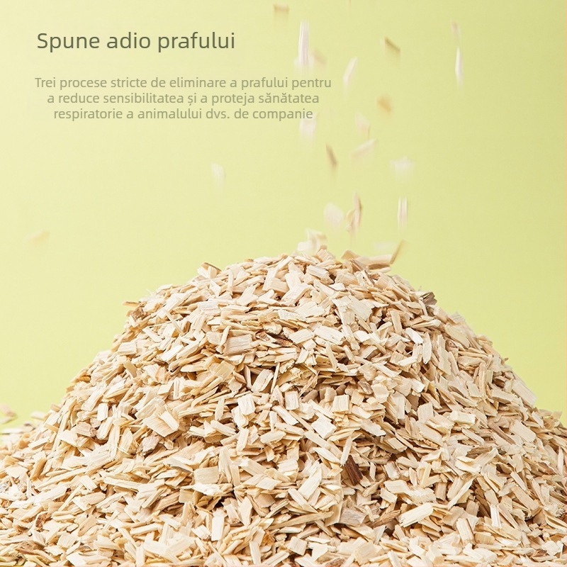 Așternut pentru hamster din rumeguș de poplar – bucată întreagă de poplar, respirabil, pentru amenajări