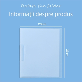 Kang Bai D2202 PP dosar cu mai multe file, clemă lateral rotativă