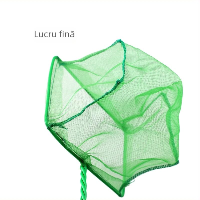 Plasă de mână pentru acvariu, pătrată, pentru pești, potrivită pentru peștișorul auriu și pești ornamentali, greutate 0,3 kg