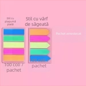 Note adezive pentru etichete de index cu benzi transparente pentru elevi (Brand: Friendly; Nu lipesc; Număr pagini interioare: Alte)