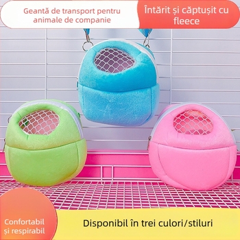 Cușcă portabilă pentru animale de companie mici, respirabilă (Material: burete/bumbac; Brand: Long term; Mărcile private autorizate: Da; Import: Nu)