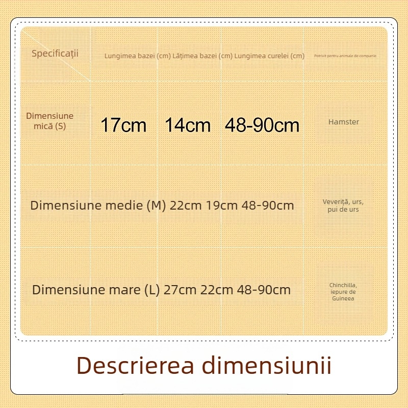 Cușcă portabilă pentru animale de companie mici, respirabilă (Material: burete/bumbac; Brand: Long term; Mărcile private autorizate: Da; Import: Nu)