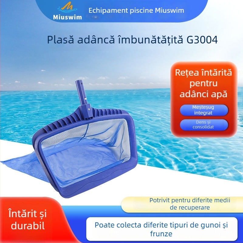 Plasă de curățare a piscinei – pentru apă adânc, colectare frunze, Emperor miao chi