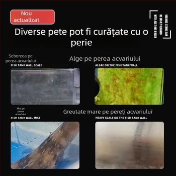 Perie magnetic pentru acvariu – Mini, perie magnetică puternică pentru curățarea sticlei acvariului; Material: Matte shell; Brand: Horse seal; Greutate: 0.2; Categoria: Echipamente acvariu