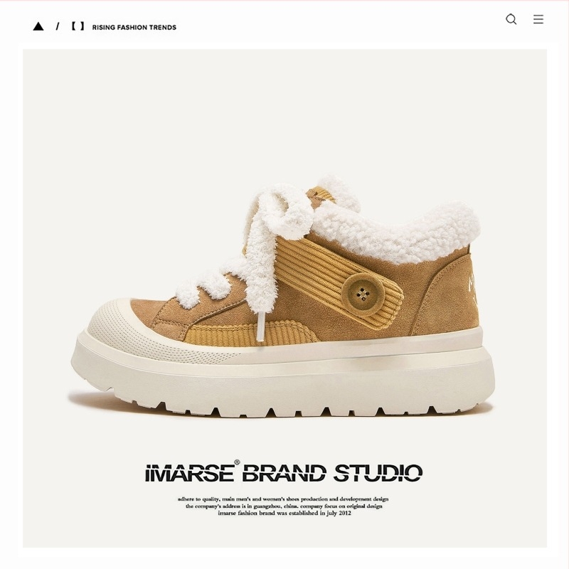 Cizme de zăpadă unisex pentru iarnă, căptuite cu fleece, talpă din cauciuc antiderapantă, talpă groasă, închidere Velcro