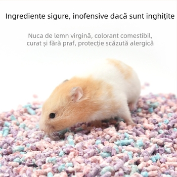 Așternut pentru hamster din peleți de hârtie pentru răcire vara și amenajarea habitatului, ambalare în vrac; Materiale: hârtie, bumbac, rumeguș; Import: Nu; Categoria: accesorii pentru animale de companie