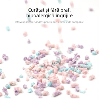 Așternut pentru hamster din peleți de hârtie pentru răcire vara și amenajarea habitatului, ambalare în vrac; Materiale: hârtie, bumbac, rumeguș; Import: Nu; Categoria: accesorii pentru animale de companie