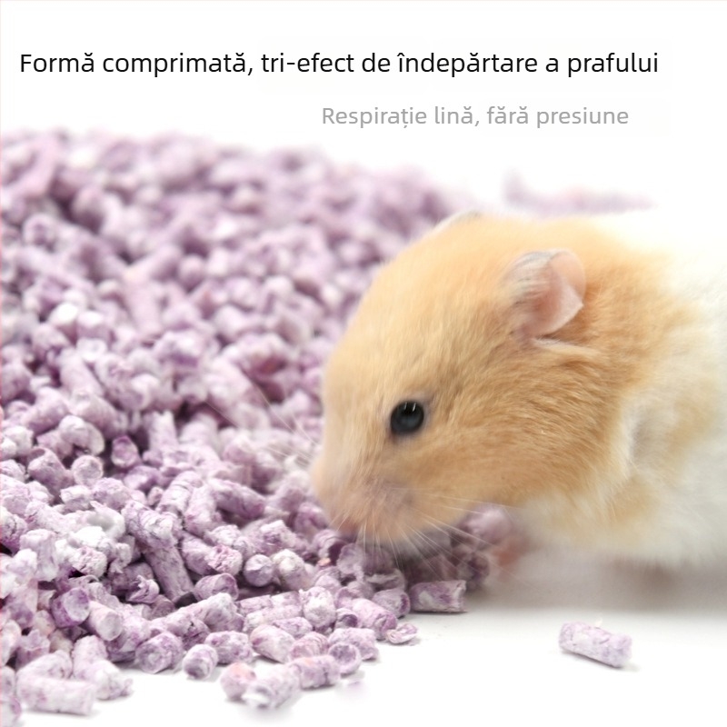 Așternut pentru hamster din peleți de hârtie pentru răcire vara și amenajarea habitatului, ambalare în vrac; Materiale: hârtie, bumbac, rumeguș; Import: Nu; Categoria: accesorii pentru animale de companie