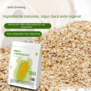 Așternut pentru hamster din știuleți de porumb – porumb natural, răcire de vară, deodorare; nu este importat; hrană pentru animale de companie