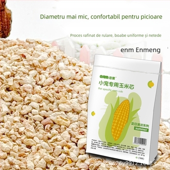 Așternut pentru hamster din știuleți de porumb – porumb natural, răcire de vară, deodorare; nu este importat; hrană pentru animale de companie