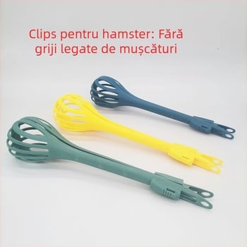 Accesorii pentru hamster: capcană din plastic cu clips, 200 buc., 56 g, Proud Art