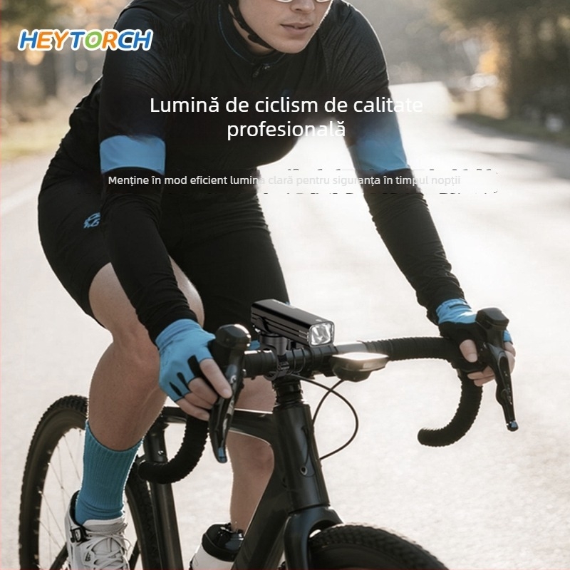 Lumină pentru bicicletă cu sonerie și telecomandă wireless pentru plimbări nocturne — luminozitate înaltă, putere mare, rezistentă la apă, pentru biciclete de drum.