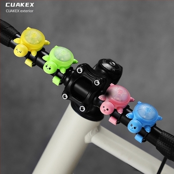 CUAKEX Lumină de semnalizare pentru bicicletă în formă de țestoasă, senzor inteligent, baterie de durată și lumină de avertizare