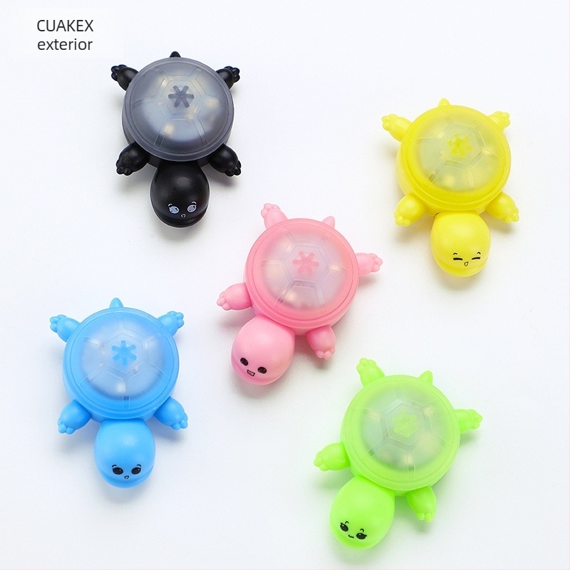 CUAKEX Lumină de semnalizare pentru bicicletă în formă de țestoasă, senzor inteligent, baterie de durată și lumină de avertizare