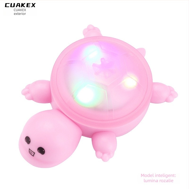 CUAKEX Lumină de semnalizare pentru bicicletă în formă de țestoasă, senzor inteligent, baterie de durată și lumină de avertizare