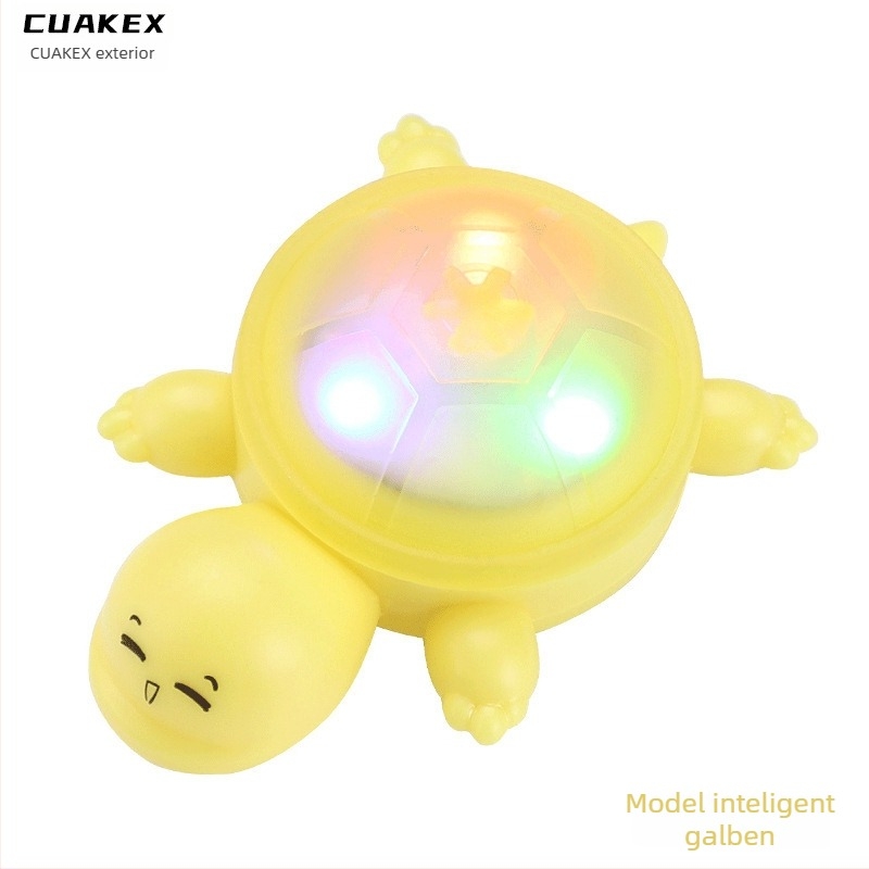 CUAKEX Lumină de semnalizare pentru bicicletă în formă de țestoasă, senzor inteligent, baterie de durată și lumină de avertizare