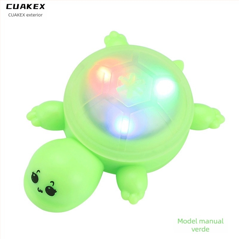 CUAKEX Lumină de semnalizare pentru bicicletă în formă de țestoasă, senzor inteligent, baterie de durată și lumină de avertizare