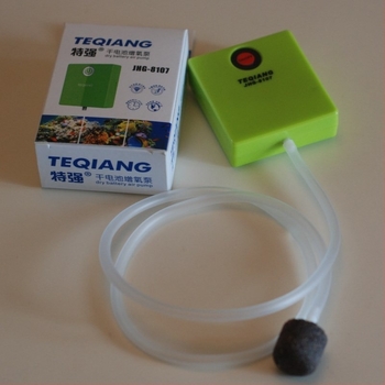 Pompă de oxigen pentru acvariu – mini, alimentată cu baterie, modelul 8107, greutate 150, alimentare DC, pentru exterior și pescuit