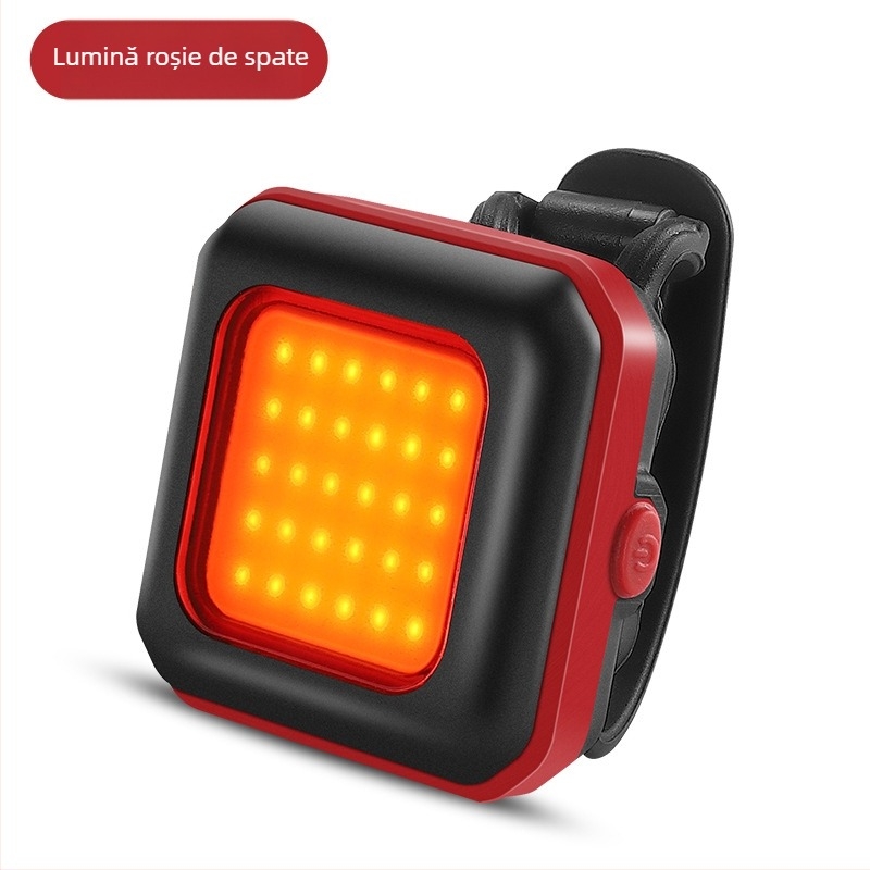 West Biking Lumină pentru bicicletă – față și spate, durată lungă, luminozitate mare, compact, pentru noapte pe biciclete de munte și de șosea