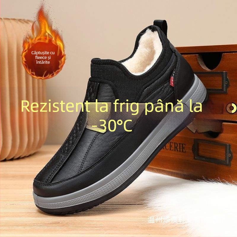 Ghete de zăpadă Old Beijing: impermeabile, calde, antiderapante, căptușite cu bumbac, gleznă scurtă