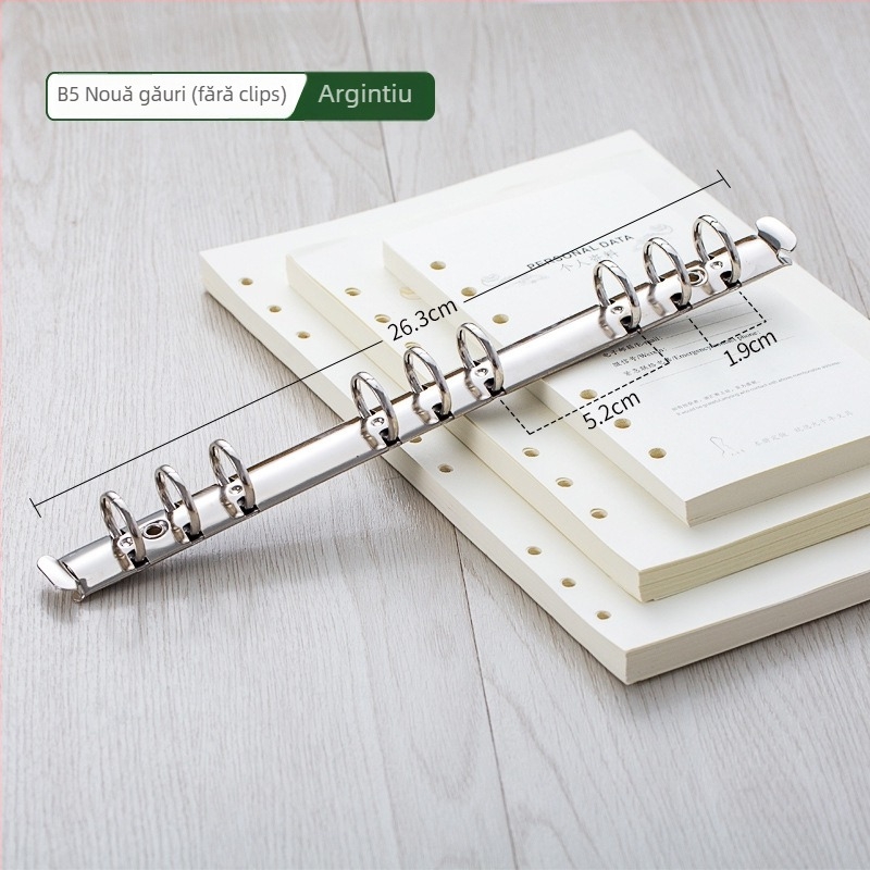 Clip metal pentru dosare Dacheng 97PJ, metal, dosar multipagin