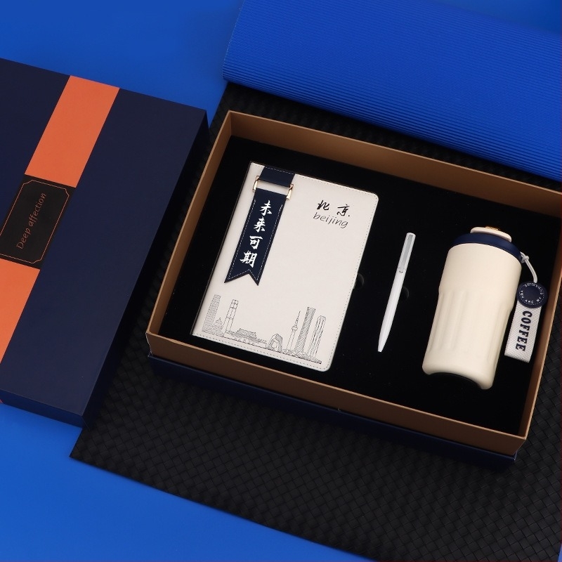 Caiet cu copertă din piele artificială, legătură cu sârmă, hârtie Dowling, 100 g, 200 pagini