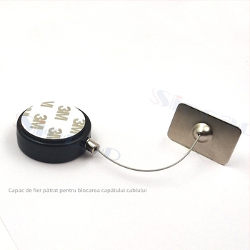 SIECAO Cutie de afișaj anti-furt retractabilă pentru bijuterii — funcție telescopic automată; utilizare: vitrine pentru bijuterii și ceasuri; personalizare: pot fi adaptate diferite capete de sârmă; face parte din seria Anti-theft display