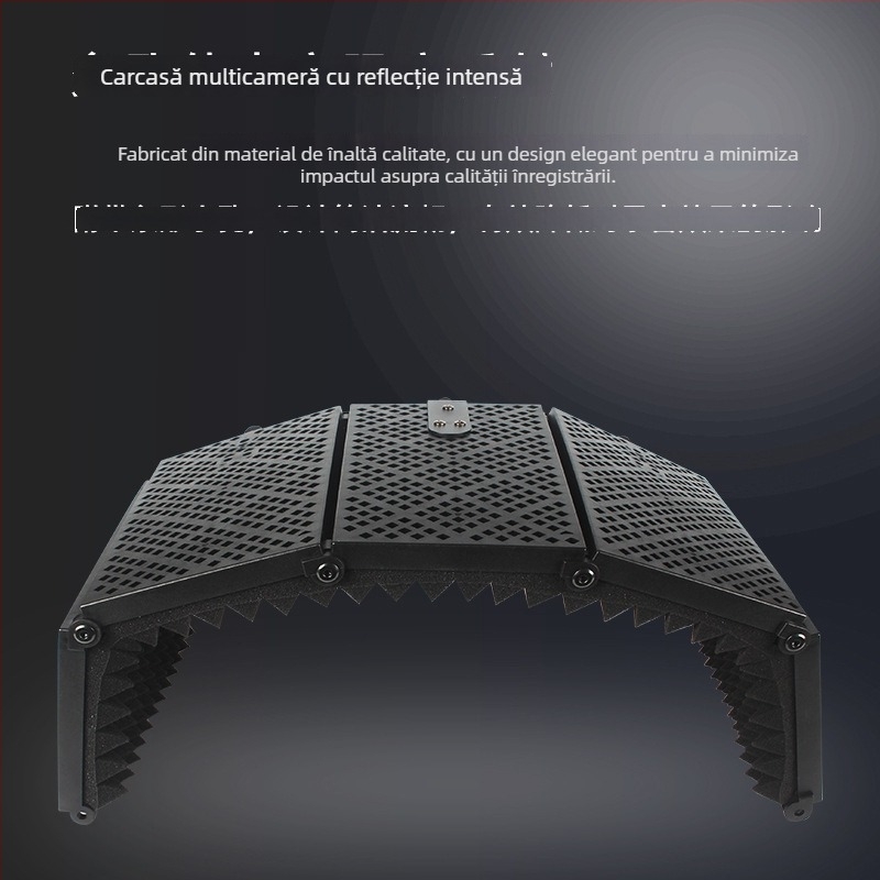 Capac de izolare fonică pentru microfon – J.i.a M3/M5, accesorii audio, absorbție a zgomotului, metal pliabil
