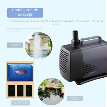 Songbao pompă submersibilă pentru acvariu WP4000/WP7000 — debit mare, filtrare și circulație a apei, carcasă ABS