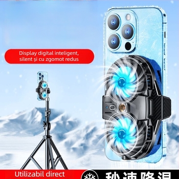 Clip de răcire pentru livestream cu răcire pe semiconductori, ventilator încorporat, suport de gaming