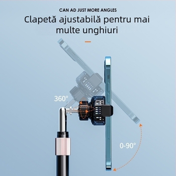 Suport de telefon pentru streaming pe birou cu răcire — controlul temperaturii cu afișaj digital, răcire cu semiconductori, 6W, Type-C, 125 g, ABS+PC+aluminiu