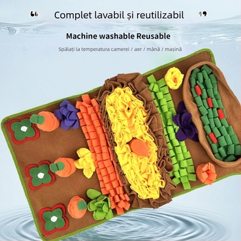 Covoraș de hrănire lentă pentru câini — antrenament cerebral și joc cu mâncare ascunsă (Material: Polyester; Brand: Chuangshi textile; Categorie: Echipamente pentru hrana animalelor de companie; Cutie: Personalizabilă)